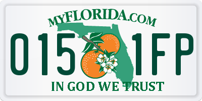 FL license plate 0151FP