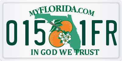 FL license plate 0151FR
