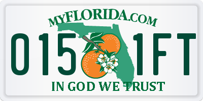 FL license plate 0151FT