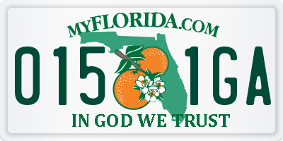 FL license plate 0151GA