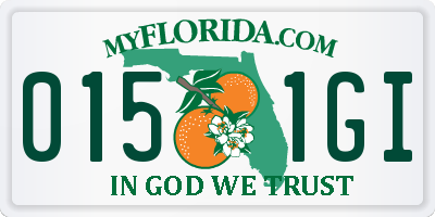 FL license plate 0151GI