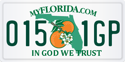 FL license plate 0151GP