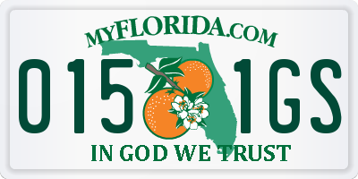 FL license plate 0151GS