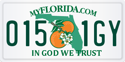 FL license plate 0151GY