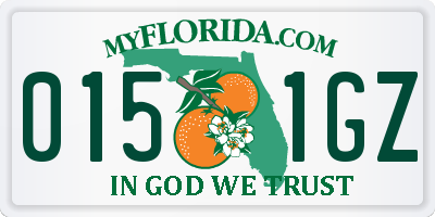 FL license plate 0151GZ