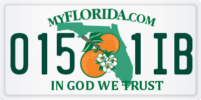 FL license plate 0151IB