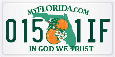 FL license plate 0151IF
