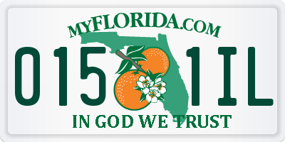 FL license plate 0151IL