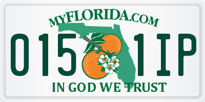 FL license plate 0151IP