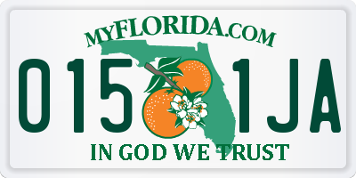 FL license plate 0151JA