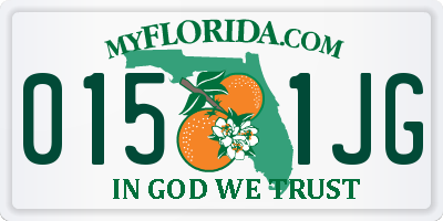 FL license plate 0151JG