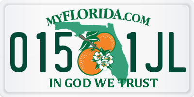 FL license plate 0151JL