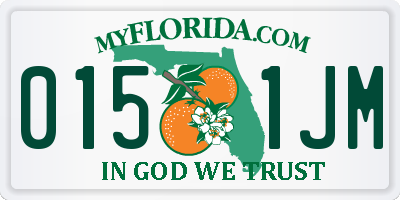 FL license plate 0151JM