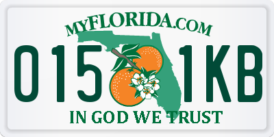 FL license plate 0151KB