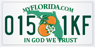 FL license plate 0151KF