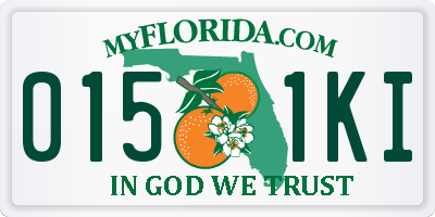 FL license plate 0151KI