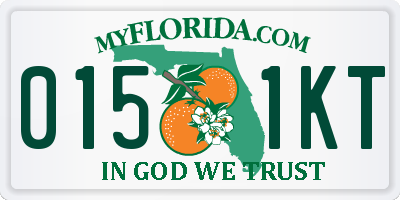 FL license plate 0151KT