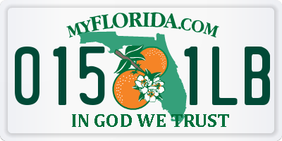 FL license plate 0151LB