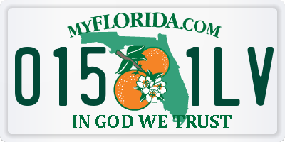 FL license plate 0151LV
