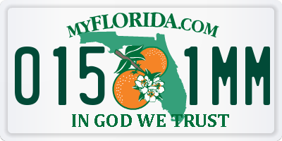 FL license plate 0151MM