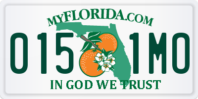 FL license plate 0151MO