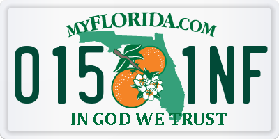 FL license plate 0151NF