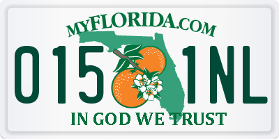 FL license plate 0151NL