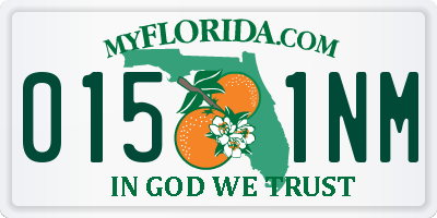 FL license plate 0151NM