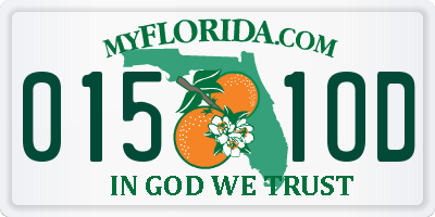 FL license plate 0151OD