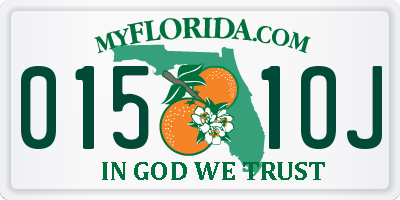 FL license plate 0151OJ