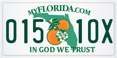 FL license plate 0151OX