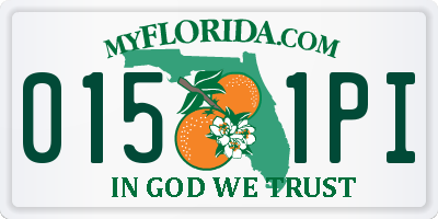 FL license plate 0151PI