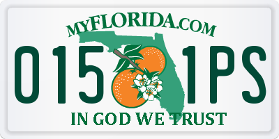 FL license plate 0151PS