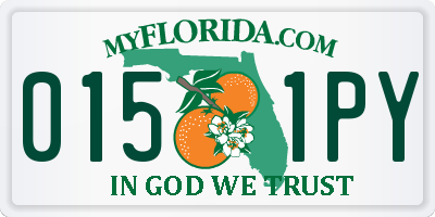 FL license plate 0151PY