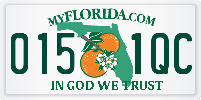 FL license plate 0151QC