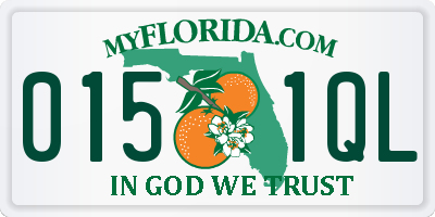 FL license plate 0151QL