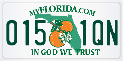 FL license plate 0151QN