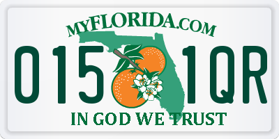 FL license plate 0151QR