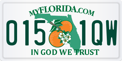 FL license plate 0151QW