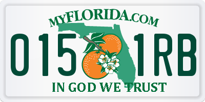 FL license plate 0151RB