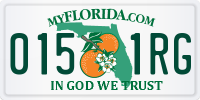 FL license plate 0151RG