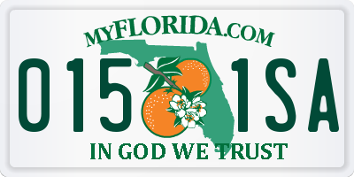 FL license plate 0151SA