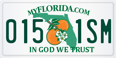 FL license plate 0151SM