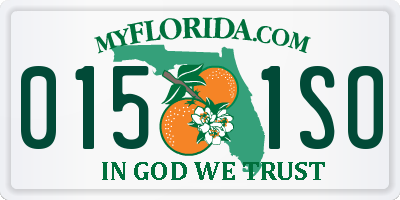FL license plate 0151SO