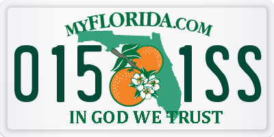 FL license plate 0151SS