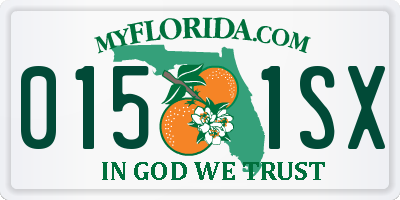 FL license plate 0151SX