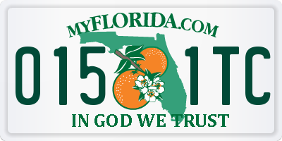 FL license plate 0151TC