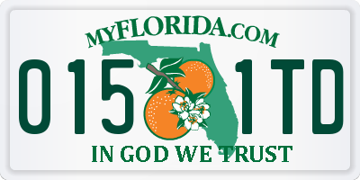 FL license plate 0151TD