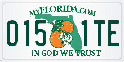 FL license plate 0151TE