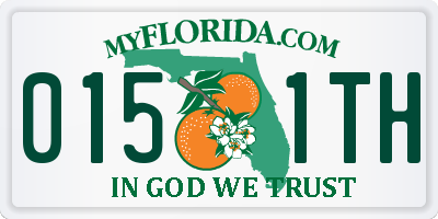 FL license plate 0151TH